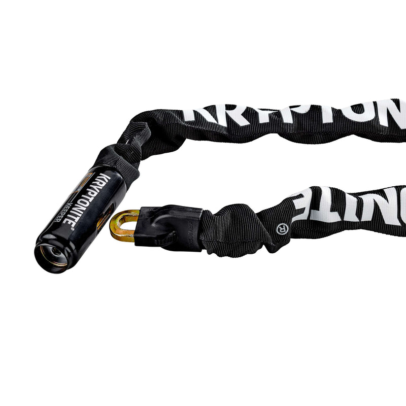 Afbeelding laden in galerijviewer, Kryptonite keeper 785-ketting met geïntegreerd slot – kettingslot fiets – fietsslot met ketting voor elektrische fiets – 85 cm – staal – zwart
