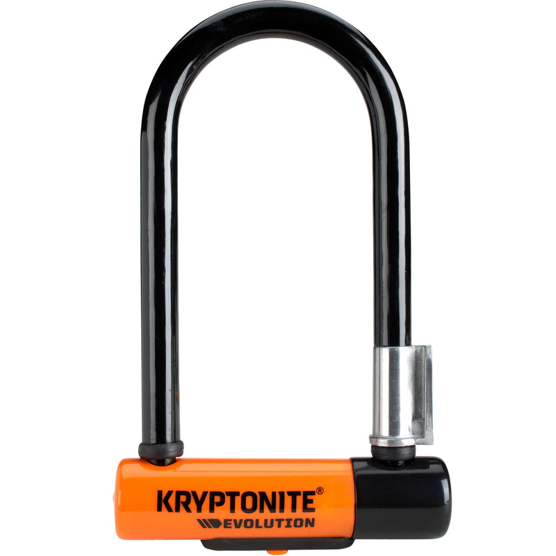 Afbeelding laden in galerijviewer, Kryptonite evolution mini-7 beugelslot met kabel – fiets – art-2 slot – beugelslot (elektrische) fiets – 17,8x8,3 cm - kabel 120 cm lang – oranje zwart
