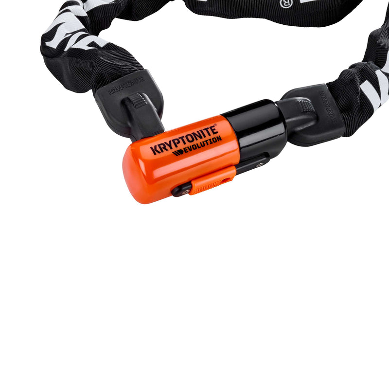 Afbeelding laden in galerijviewer, Kryptonite evolution 1012-ketting met geïntegreerd slot – art-3 kettingslot fiets – fietsslot ketting elektrische fiets – 120 cm – staal – zwart

