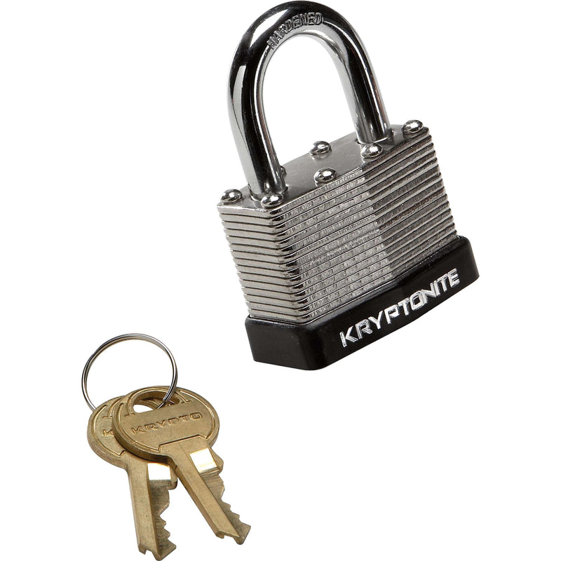 Afbeelding laden in galerijviewer, Kryptonite hangslot padlock 8 x 3 cm staal zilver zwart
