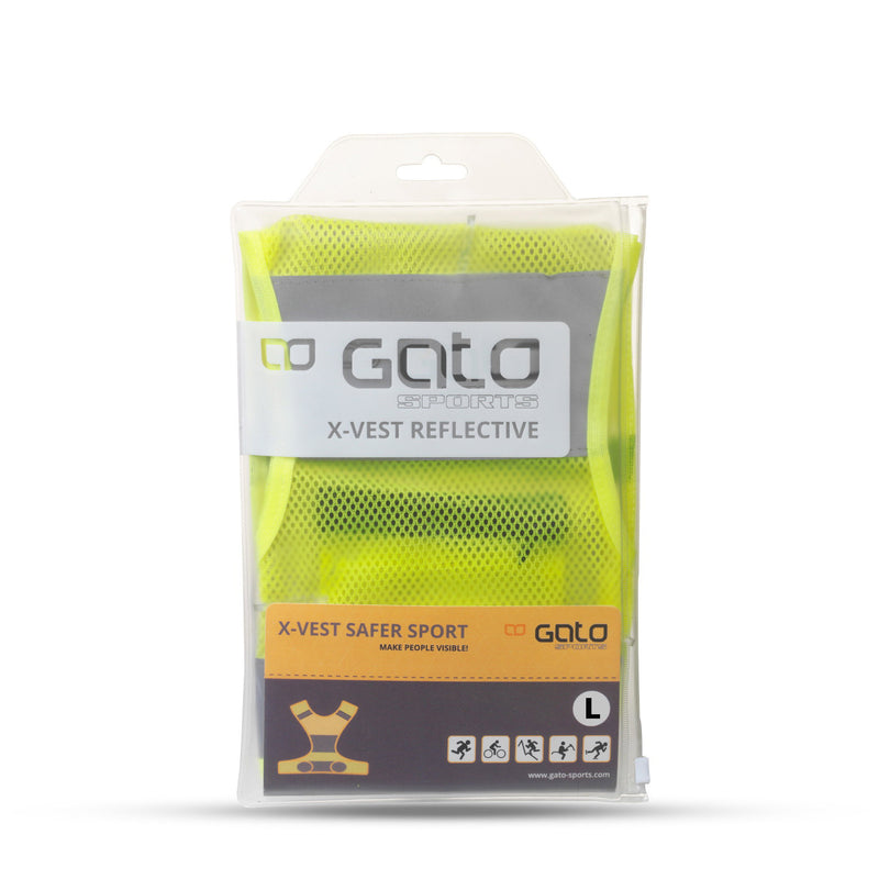 Load image into Gallery viewer, Gato X vest reflective neon yellow large
