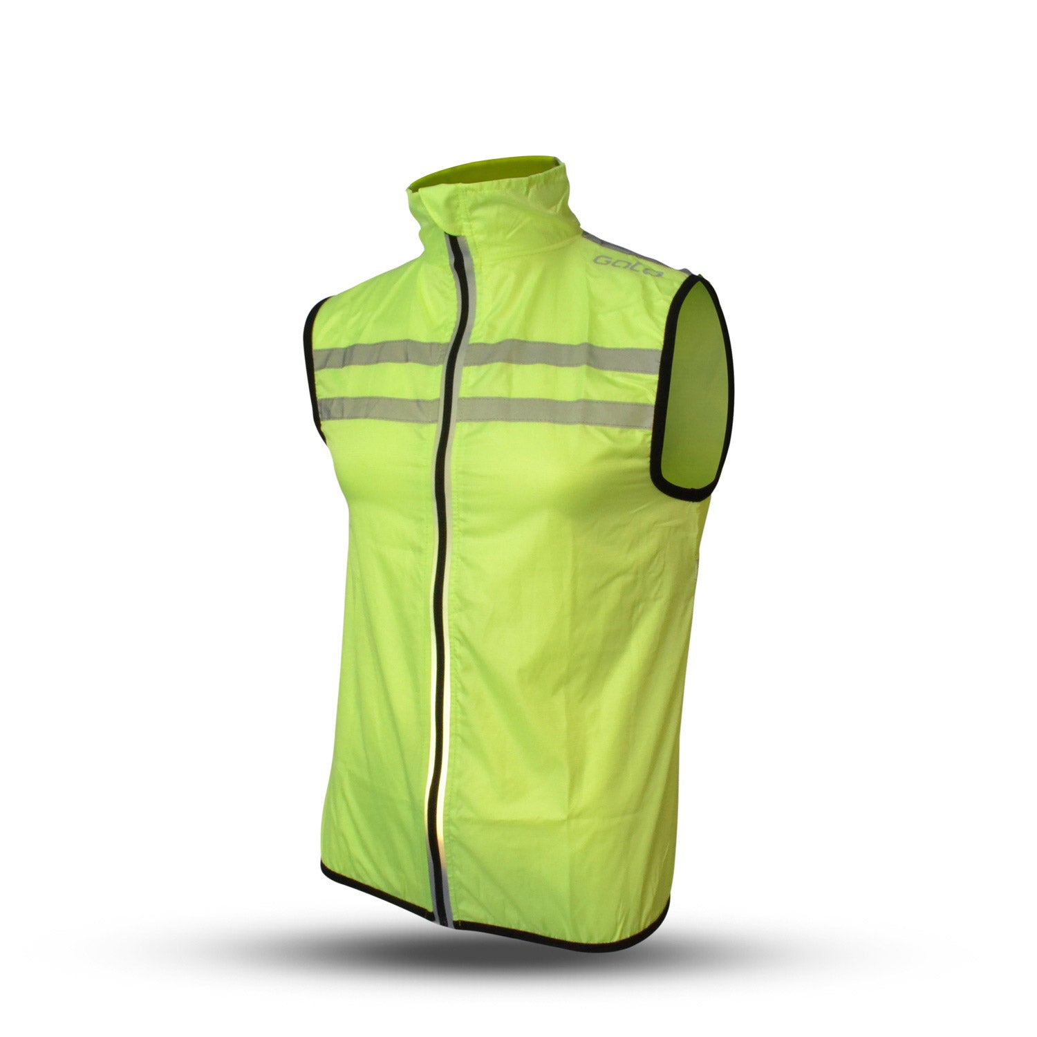 Gato windbreaker mesh vest usb led neon yellow extra small