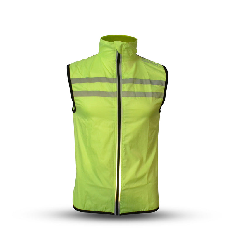 Load image into Gallery viewer, Gato Windbreaker mesh vest usb led neongeel maat XS
