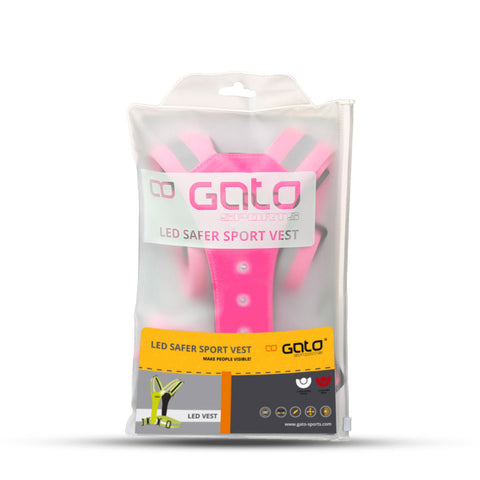 Gato safer sport led vest hot pink one size