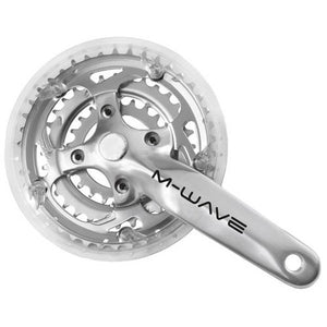 M-wave crankstel 42 32 22 alu polish +2mm