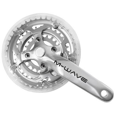 M-wave crankstel 42 32 22 alu polish +2mm