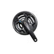 Shimano crankstel altus m311 48-38-28t 175mm +cg kk zwart