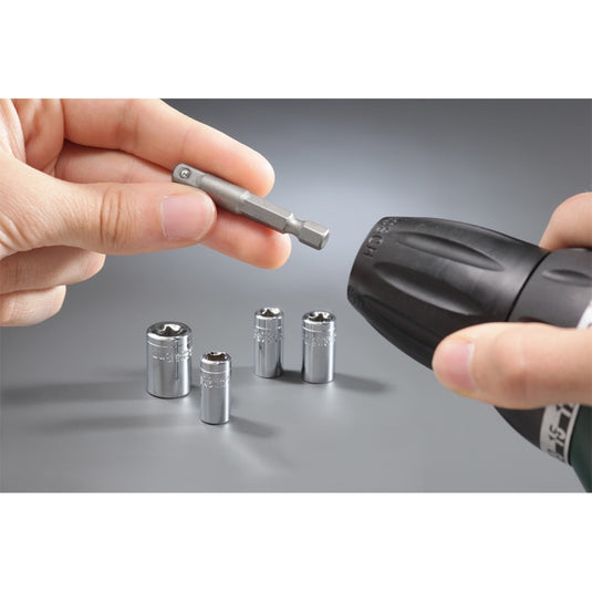 KWB Dopsleutelset Met Adapter 5-delig