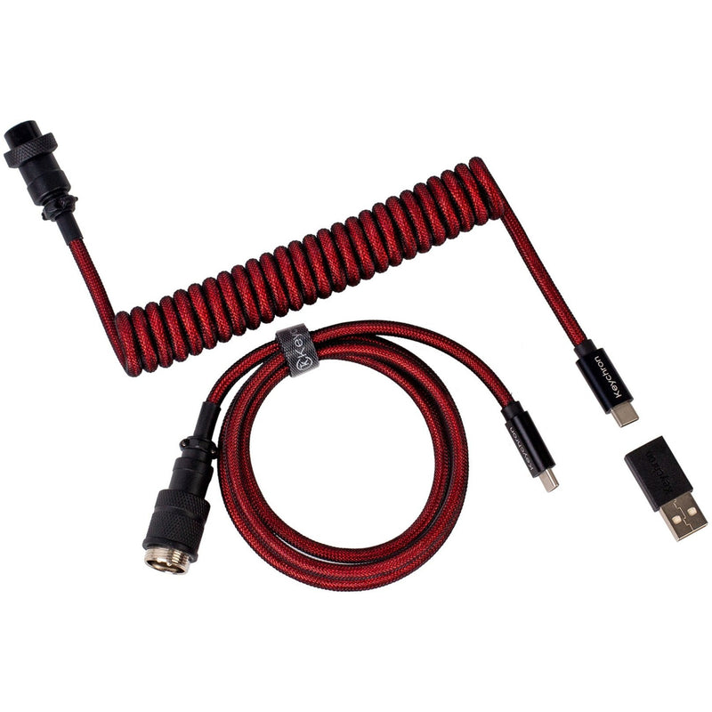 Load image into Gallery viewer, Keychron Premium Coiled Aviator Cable, Straight
