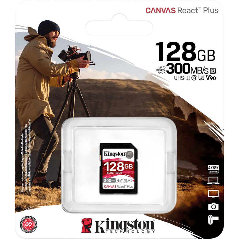 Load image into Gallery viewer, Kingston Canvas React Plus 128 GB SDXC
