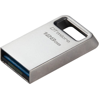 Usb-stick kingston datatraveler micro 128 gb zilver
