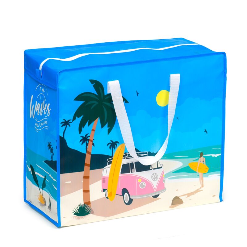 Load image into Gallery viewer, Volkswagen busje vw t1 waves waszak opbergtas met rits
