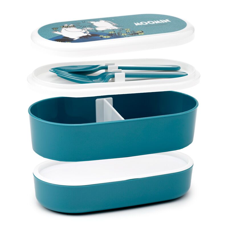 Load image into Gallery viewer, Moomin - bento box lunchtrommel met vork lepel
