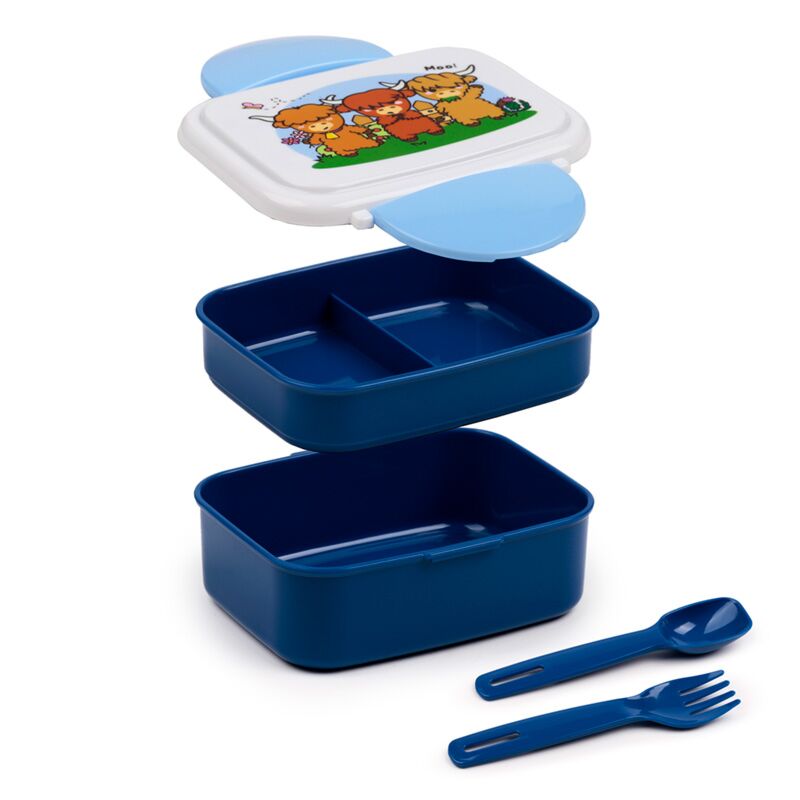 Load image into Gallery viewer, Adoramals highland coo koe clip bento box lunchtrommel
