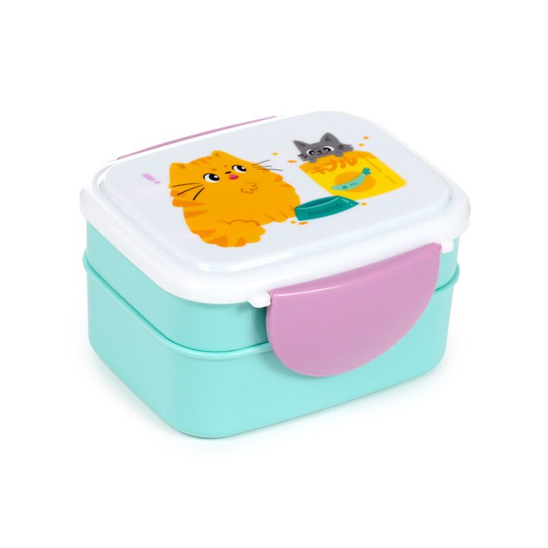 Load image into Gallery viewer, Beans co katten clip bento box lunchtrommel bestek
