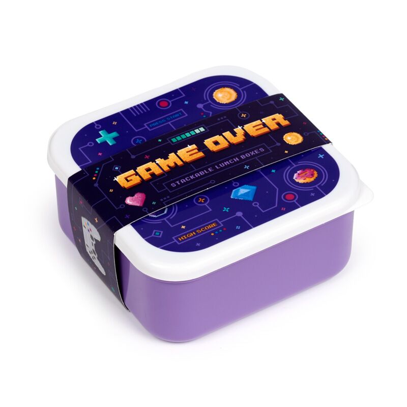 Load image into Gallery viewer, Set 3 lunch box m l xl game over
