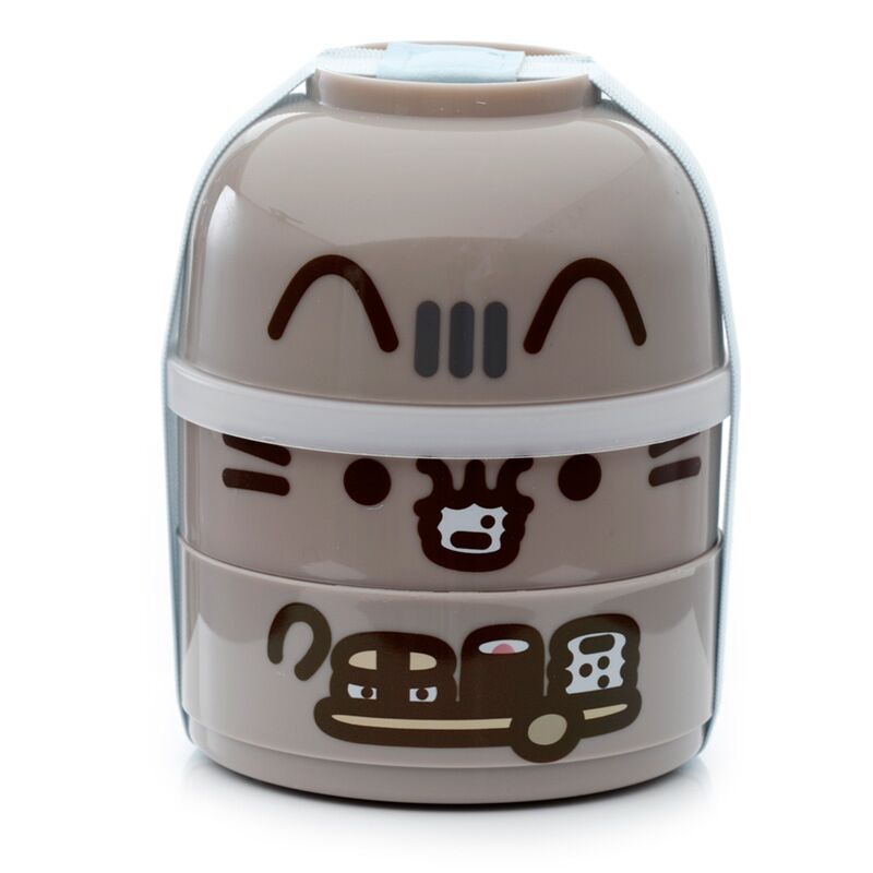 Load image into Gallery viewer, Union pusheen - gestapelde ronde bento box lunchtrommel
