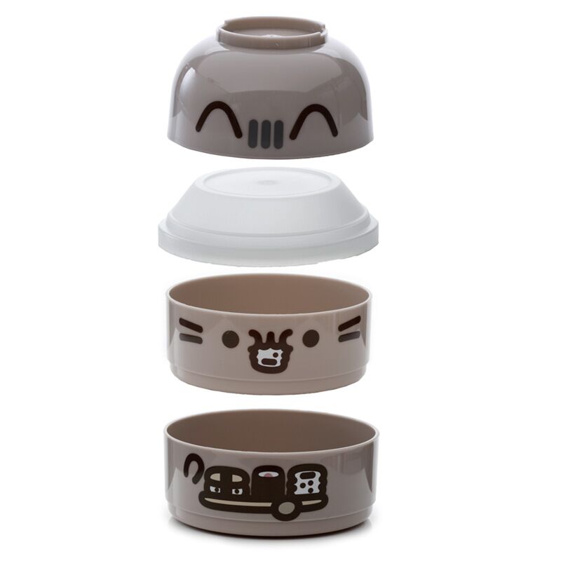Load image into Gallery viewer, Union pusheen - gestapelde ronde bento box lunchtrommel

