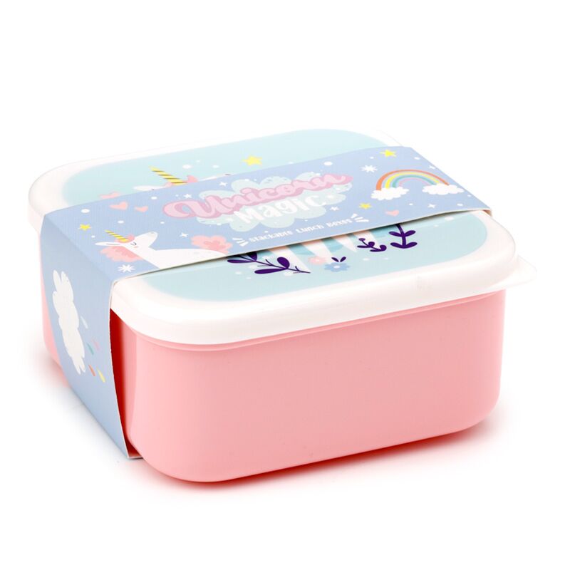 Load image into Gallery viewer, Set 3 lunch box s m l unicorn magic

