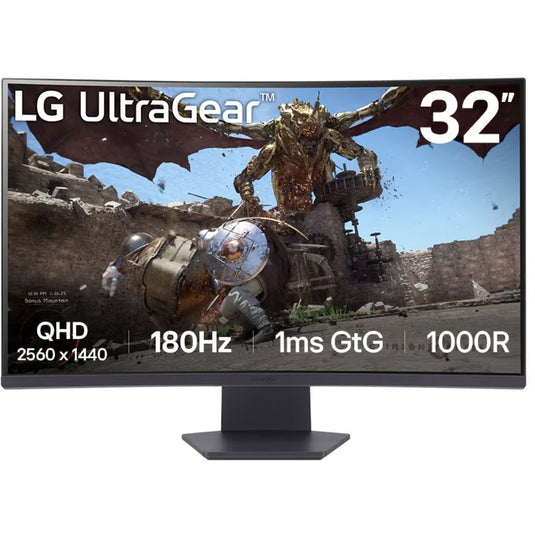 Lg ultragear 32gs60qc-b curved gaming monitor