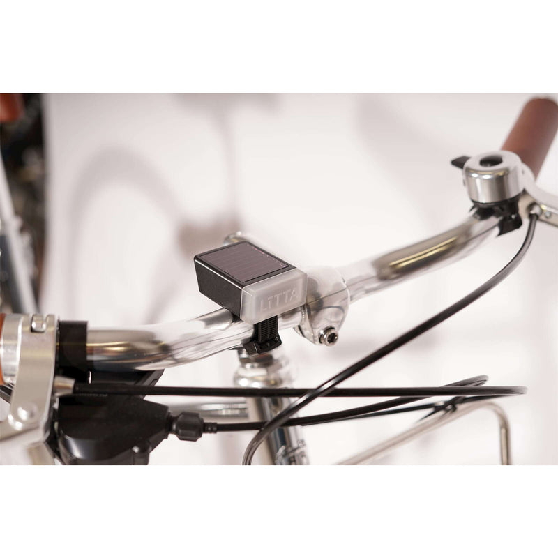 Load image into Gallery viewer, Litta koplamp zonne-energie zwart
