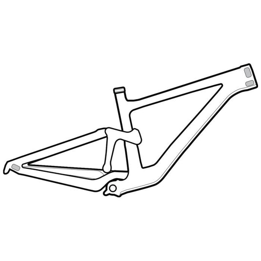 Lizard skins clear protective frame wrap - cable rub kit