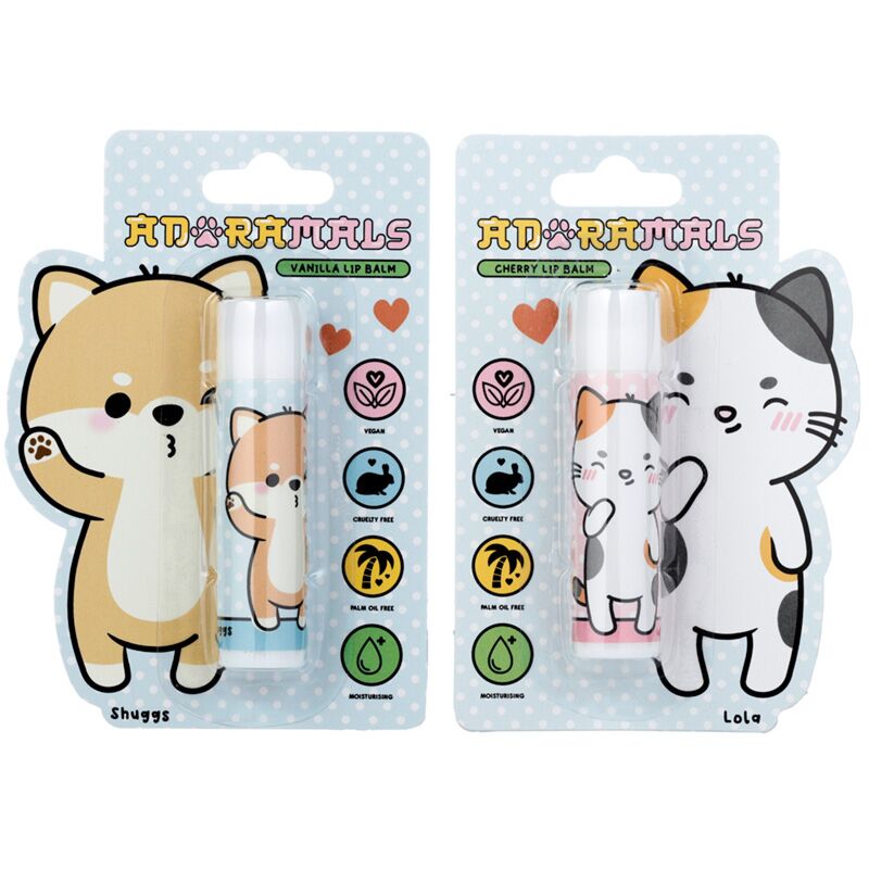 Load image into Gallery viewer, Kat shiba inu adoramals lipbalsem stick - kersen vanille
