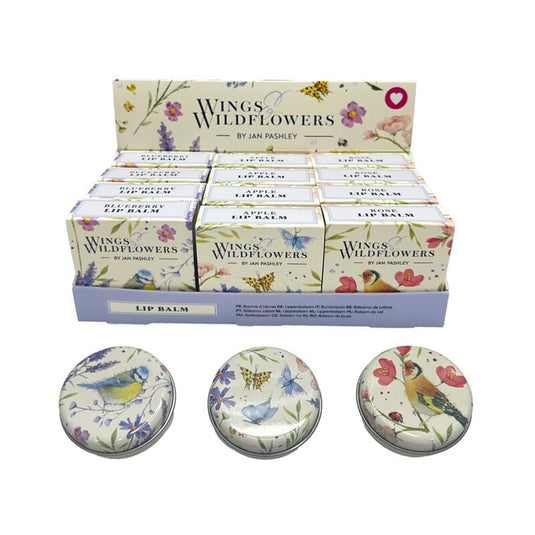 Jan pashley wings wildflowers lipbalsem in blik