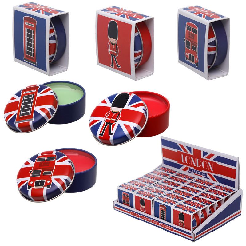 Load image into Gallery viewer, Londen souvenir lipbalsem in blik

