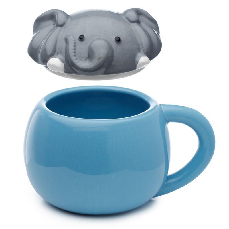 Load image into Gallery viewer, Adoramals olifant deksel gevormde keramiek mok
