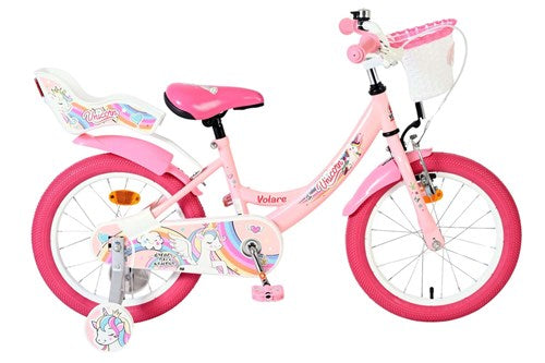 Load image into Gallery viewer, Volare unicorn kinderfiets - meisjes - 16 inch - roze
