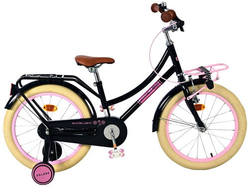 Ngk excellent kinderfiets - meisjes -18 inch - zwart - 95% afgemonteerd