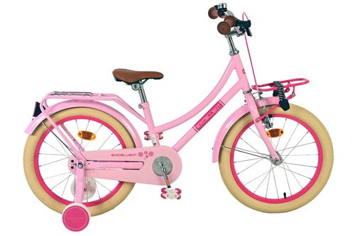 Load image into Gallery viewer, Volare excellent kinderfiets - meisjes -18 inch - roze - 95% afgemonteerd
