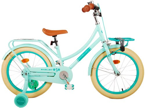 Volare Excellent Kinderfiets - Meisjes - 18 inch - Groen - 95% afgemonteerd