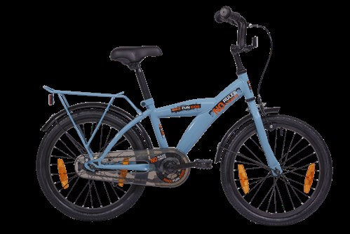 Bike fun 18 inch jongensfiets blauw no rules no limit