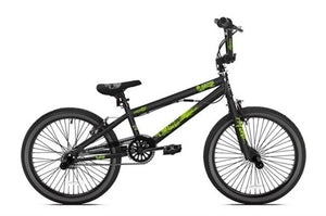Bmx Madd 20 inch freestyle fiets zwart groen (12522)