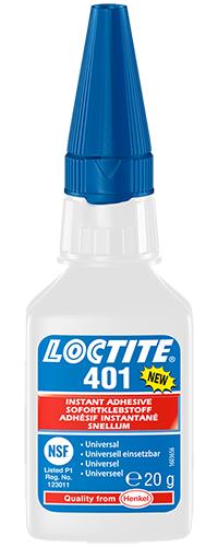 Loctite 401 secondenlijm 20 gram - transparant