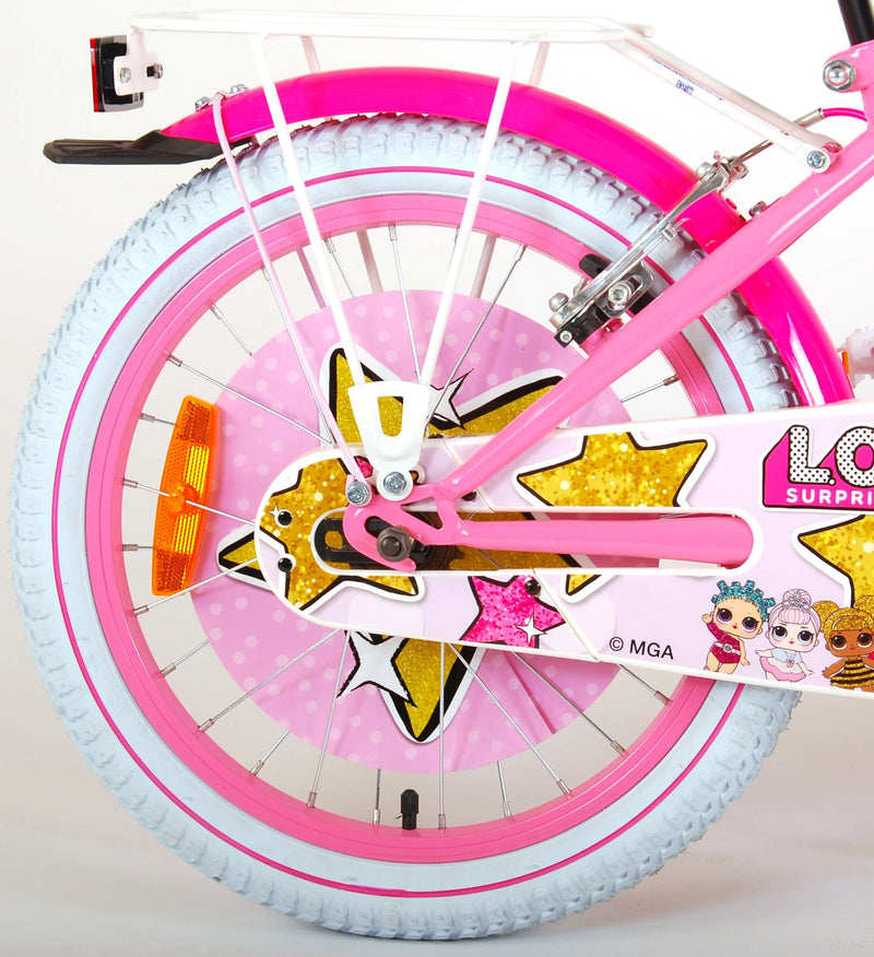 Load image into Gallery viewer, LOL Surprise Kinderfiets - Meisjes - 18 inch - Roze - twee handremmen
