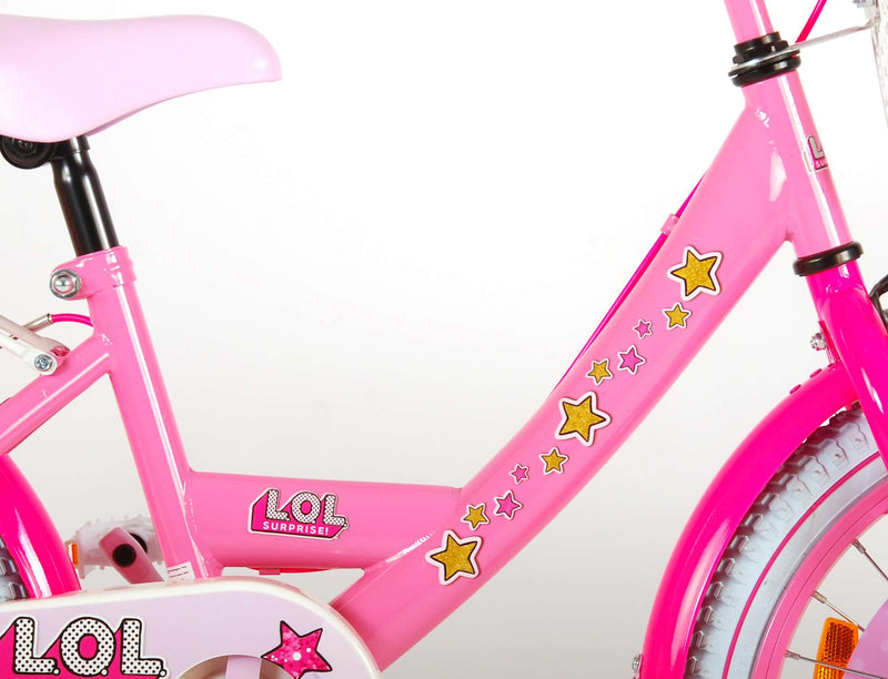 Load image into Gallery viewer, LOL Surprise Kinderfiets - Meisjes - 18 inch - Roze - twee handremmen
