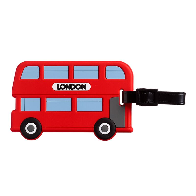 Load image into Gallery viewer, Londense dubbeldekker bus pvc kofferlabel
