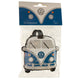 Volkswagen busje vw t1 blauw pvc kofferlabel