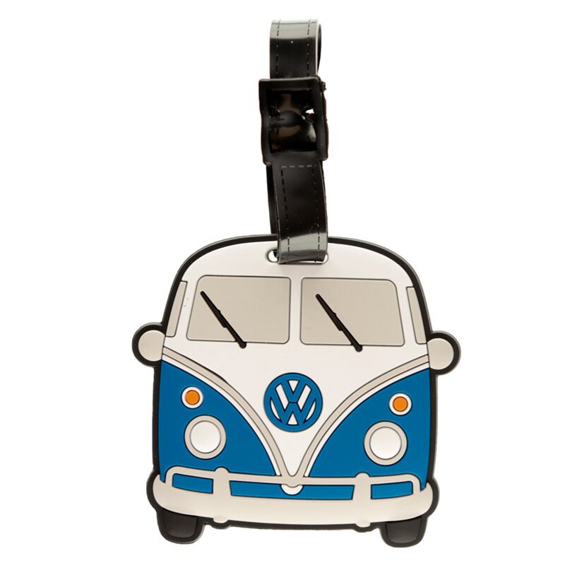 Load image into Gallery viewer, Volkswagen busje vw t1 blauw pvc kofferlabel
