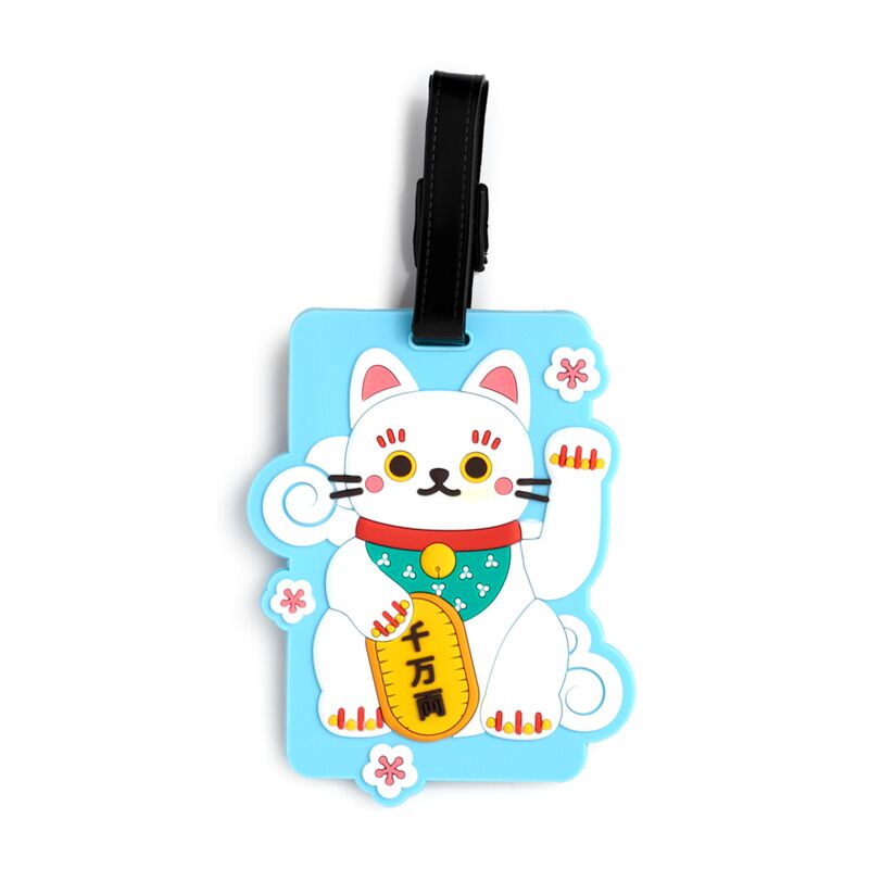 Load image into Gallery viewer, Maneki neko gelukskat pvc kofferlabel
