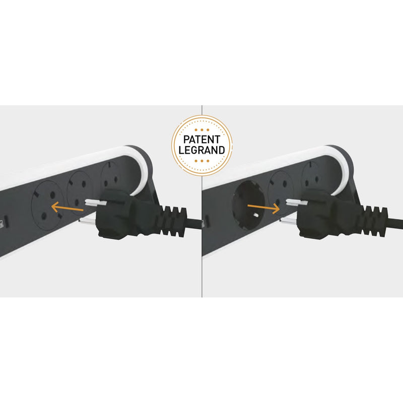 Load image into Gallery viewer, Legrand Monteerbare en draaibare meervoudige premium conta
