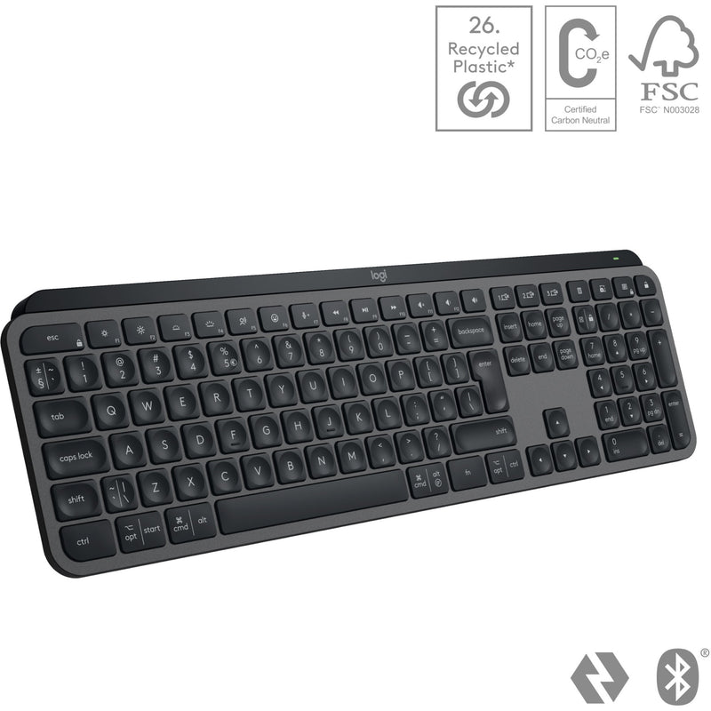 Afbeelding laden in galerijviewer, Toetsenbord logitech 920-011587 mx keys s draadloos qwerty
