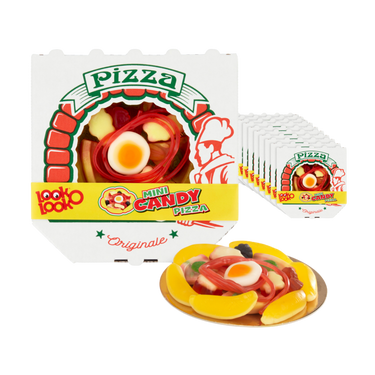 Look o look look-o-look mini candy pizza (10x 85gr)