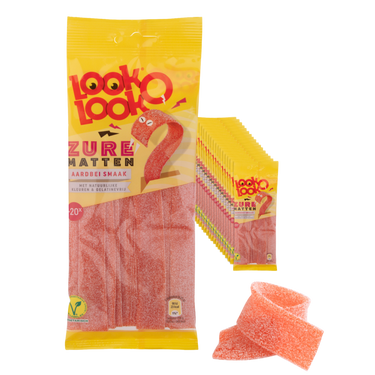 Look o look look-o-look zure matten aardbei (18x125gr)