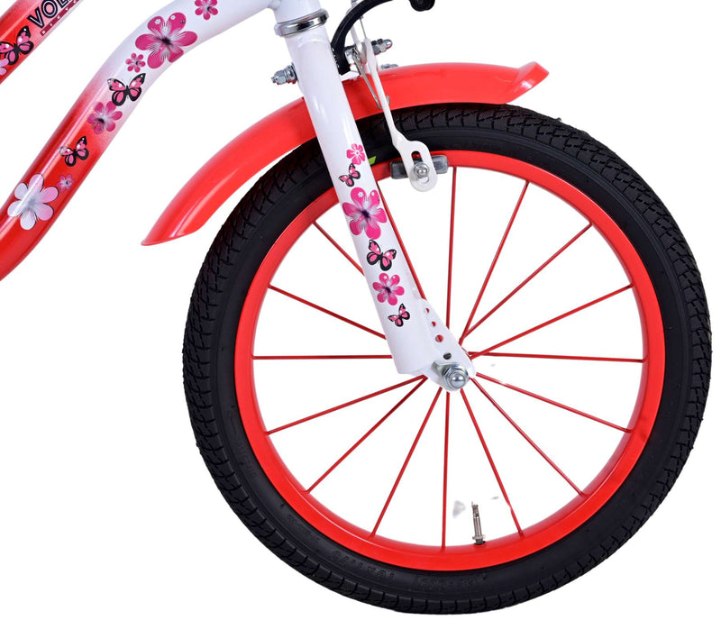 Load image into Gallery viewer, Volare Lovely Kinderfiets Meisjes 16 inch Rood Wit
