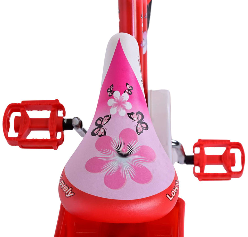 Load image into Gallery viewer, Volare Lovely Kinderfiets Meisjes 16 inch Rood Wit
