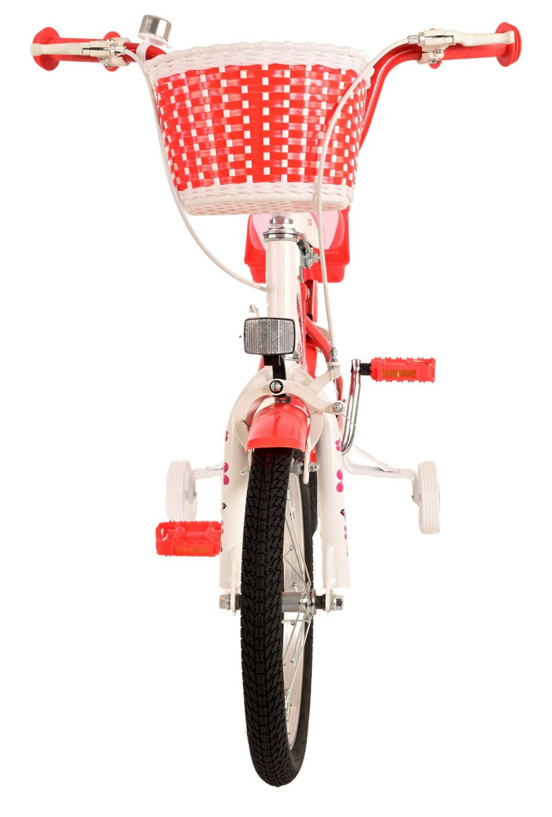 Load image into Gallery viewer, Volare Lovely Kinderfiets - Meisjes - 16 inch - Rood Wit - Twee Handremmen

